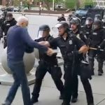 'Utterly disgraceful': New York police officers suspended after viral video shows them shoving 75-year-old man to ground
